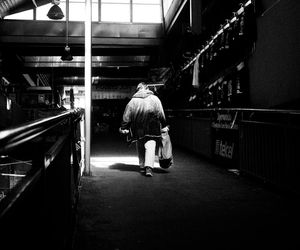 Abstract view of a person moving gracefully.